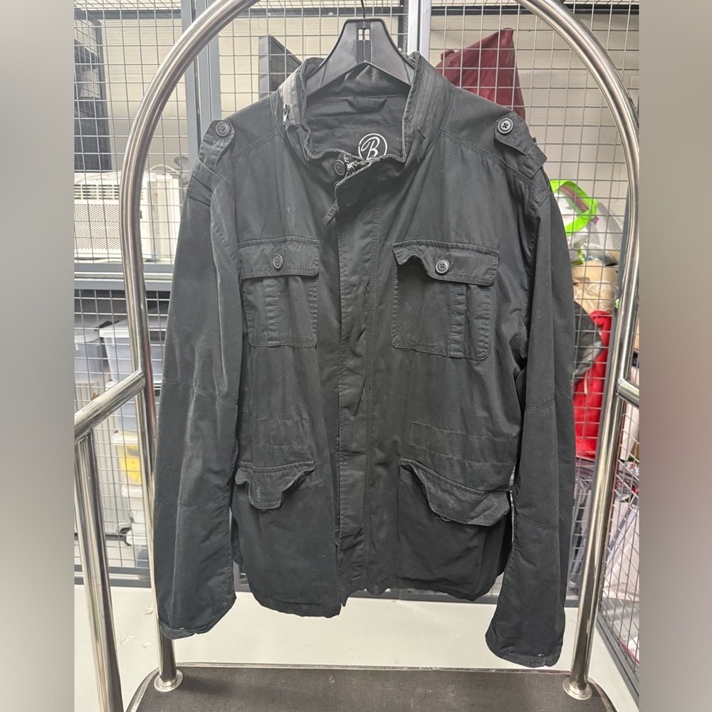 Men's Black Military Field Jacket